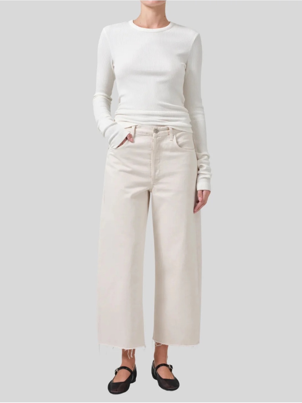 Citizens Of Humanity Ayla Raw Hem Crop Women's Jeans